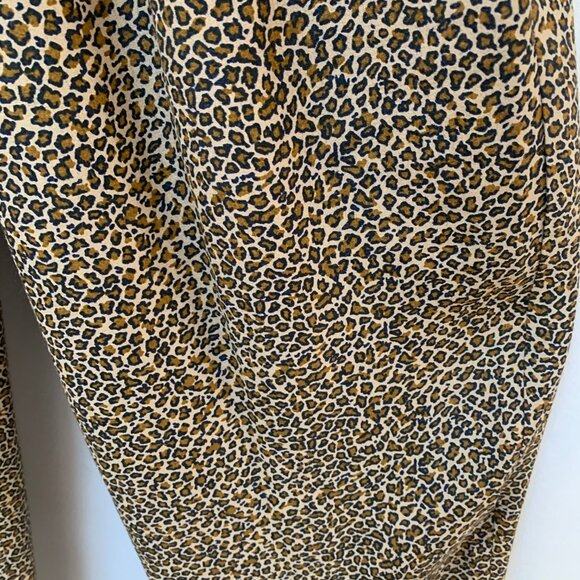Vintage 1990's 2 Piece Carole Little 4P Pants Set Leopard Pants & Jacket - Picture 10 of 11
